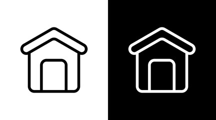 Home With Icon Set Design