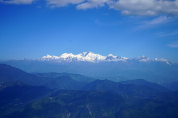 Clear View Kangchenjunga Massif Snow