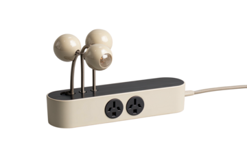 Outlet strip with globe lights