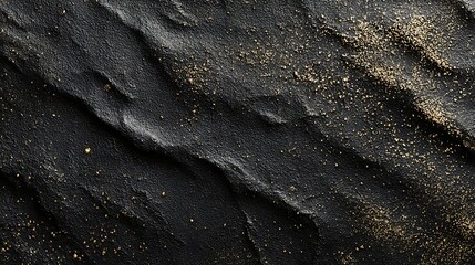 Matte charcoal texture with soft embossed patterns and gold dust
