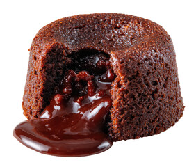 Close-up of a molten chocolate cake