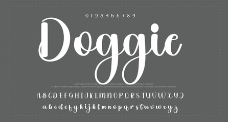 Elegant Script Font Alphabet Typography. Signature Font Calligraphy Logotype Script Brush Font Type Font lettering handwritten