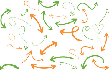 Arrow hand drawn collection