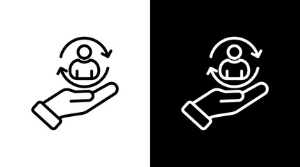 Customer Retention With Icon Set Design