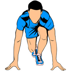 Running Sport Illustration Digital drawing