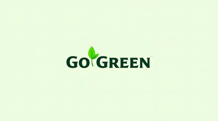 Promote sustainable living and environmental responsibility with this impactful Go Green design element