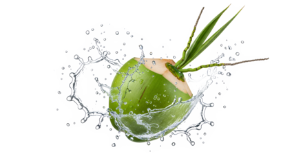 Exotic Durian Fruit Splashing into Creamy Liquid, Tropical Delicacy