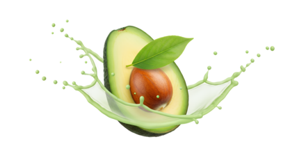 Exotic Durian Fruit Splashing into Creamy Liquid, Tropical Delicacy