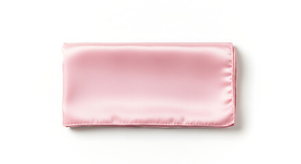 Light pink silk scarf folded neatly