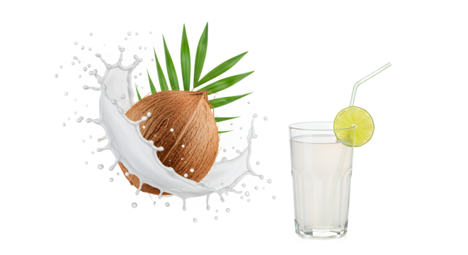 Exotic Durian Fruit Splashing into Creamy Liquid, Tropical Delicacy