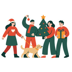 Christmas Gathering Of Friends