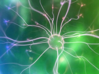 Colorful Plasma filaments inside the Plasma ball