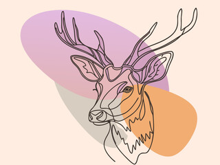 christmas animals and icon 