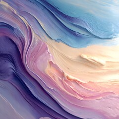 Pastel Fluid Paint Abstract Background