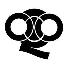 Elegant Geometric Emblem Showing Balanced Motion