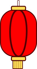 Obraz premium Vibrant Chinese New Year Lantern Vector: Asia Festival & Celebration Icon