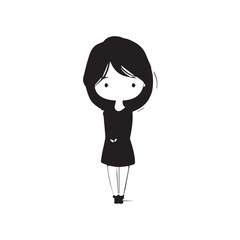 Black Solid Eye Icon Symbol in Minimal Vector Illustration on Clean White Background
