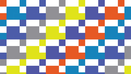 Colorful Abstract Mosaic Pattern with Geometric Shapes and Vibrant Color Palette Ideal for Modern Design Projects