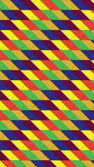 Colorful Abstract Geometric Pattern with Diagonal Stripes and Triangular Accents Creating a Dynamic Visual Texture for Modern Design Projects