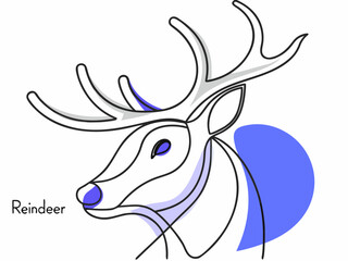 christmas animals and icon 