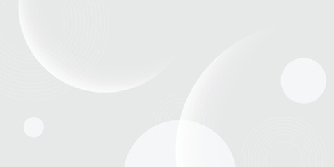 Modern Abstract Background with Round Retro Hipster Style and Grey White Gradient Color and 3d Effects
