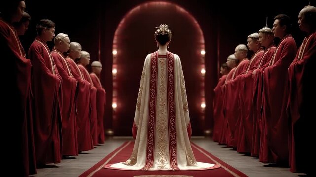 Tang Dynasty Empress's Majesty and Dignity Show Power Above the Court