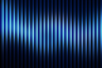 Obraz premium Blue Vertical Ribbed Light Gradient Background. Vertical Ribbed Glass Texture. Modern futuristic style for cosmetic branding, promotional banners, web design, and digital wallpapers