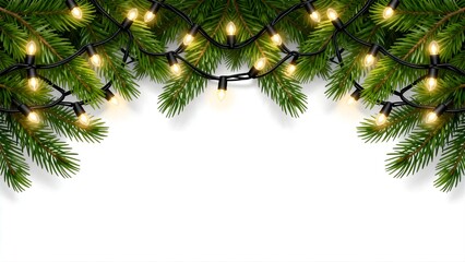  Elegant Christmas Border with Red Snowflake Ornament and Golden Bokeh