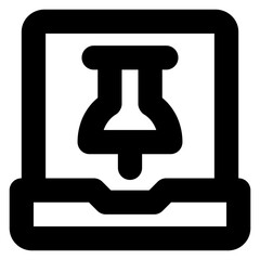 Simple black location icon on transparent background, perfect for maps, navigation, and geographic tools.