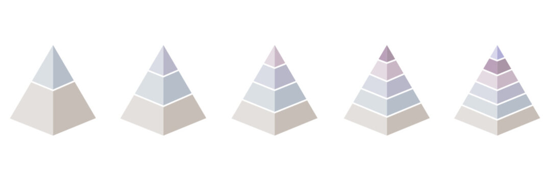 Pyramid icon vector. Simple finance pyramid symbol. Trendy flat ui sign design. Thin linear graphic pictogram for web site, mobile application. Logo illustration. EPS 10. Pyramid infographic templates