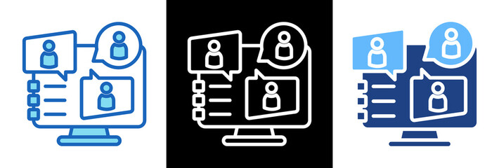 Meeting triple style icon