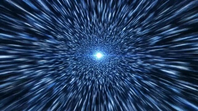 Hyperspace jump Blazing streaks into oblivion