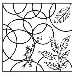  Abstract Overlap Pop