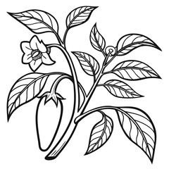  Stylized Chili Pop Plant