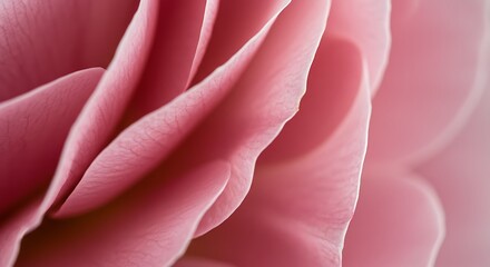 Close up of delicate pink flower petals soft lighting and texture