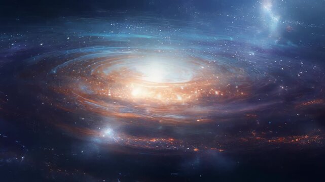 Stunning cosmic galaxy view with vibrant colors and sparkling stars in the night sky