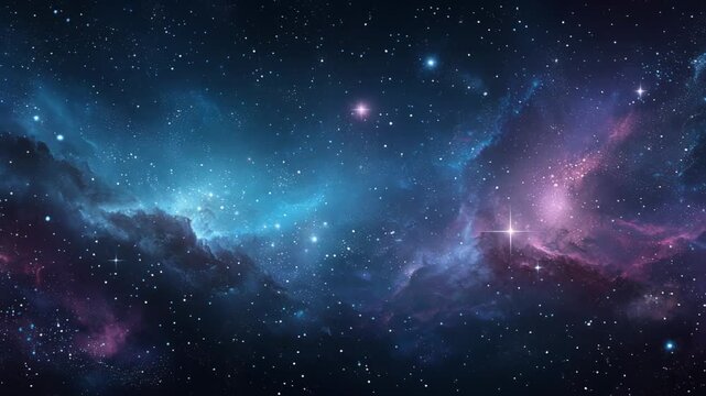 Stunning cosmic nebula with vibrant colors and countless stars in a vast galaxy scene