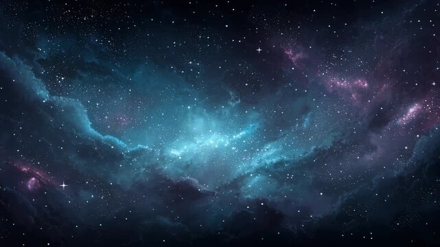 Stunning cosmic scene with vibrant colors and starry sky for space enthusiasts and digital art lovers