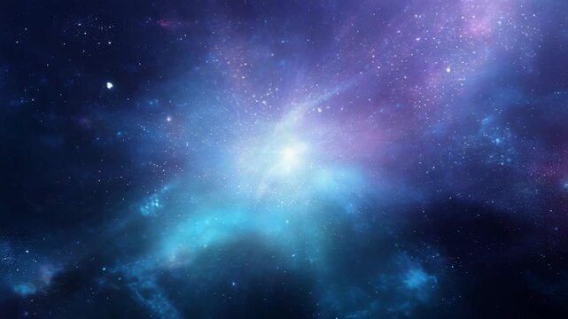 Stunning cosmic nebula with glowing stars and vibrant colors in a vast galaxy scene