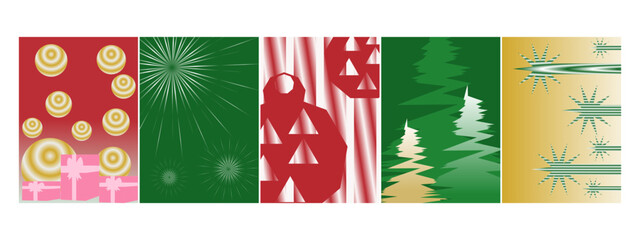 Abstract Modern Christmas Pattern Collection