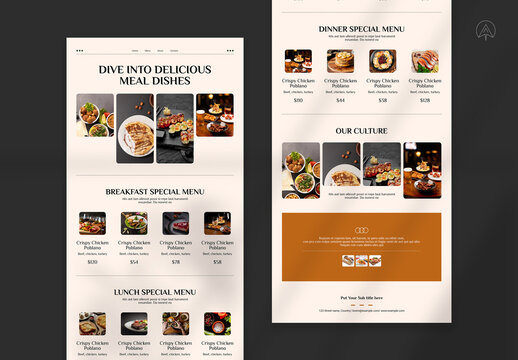 Menu Card Template