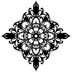 Fototapeta premium Ornament Mandala Square Decorative Islamic Elements