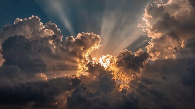 Sky clouds sun light rays heaven nature beautiful cloudscape sunlight weather atmosphere scenic 100char