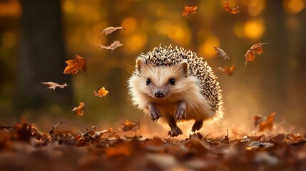 The beauty of changing leaves captivates in this lively forest setting.