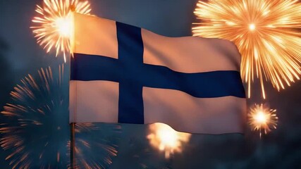 Finland Independence Day Celebration with Fireworks Display 11.