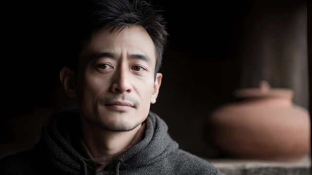 Tang Dynasty Man Deeply Contemplating the Future of His Country