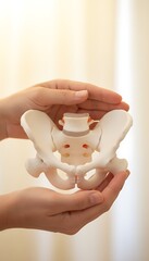 : Gentle Hands of Healing: Supporting Human Spine for Therapy, Wellness, Pain Relief, Chiropractic Care, Physical Therapy, Health & Support.