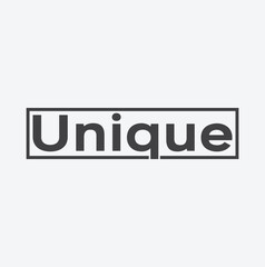 unique word design , modern and minimal unique letter design vector, black and white unique design , unique art 