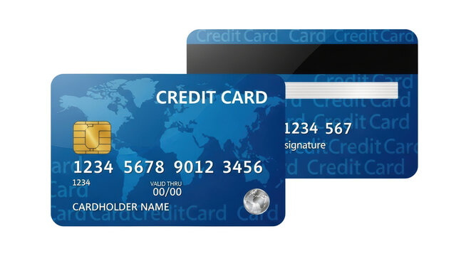 Secure payments are here: Two credit cards showcase digital finance security, offering cashless transactions with modern convenience and global reach - Powered by Adobe