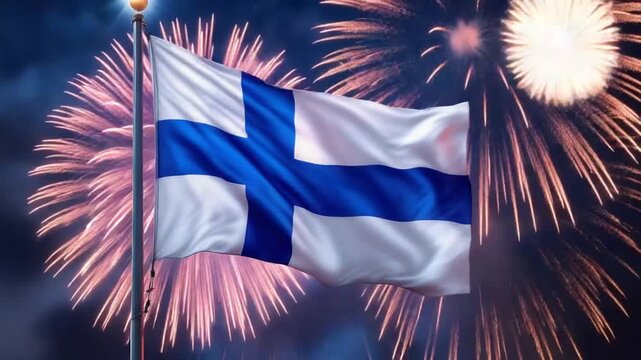 Finland Independence Day Celebration with Fireworks Display 5.